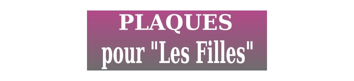 Plaques funéraires pour les "Filles"