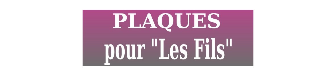 Plaques funéraires pour les "Fils"