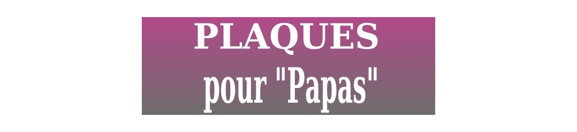 Plaques funéraires pour les "Papas"