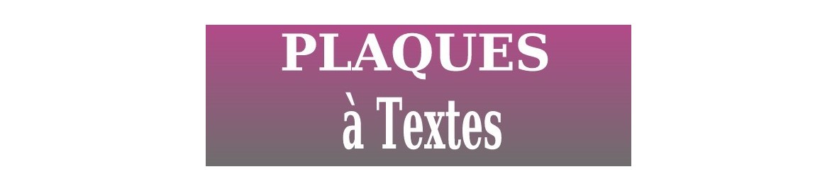 Plaques funéraires à textes