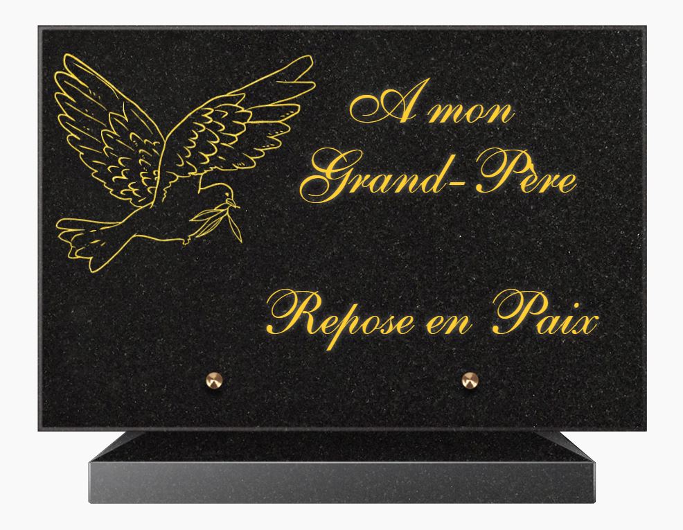 Plaques funéraires personnalisées en Granit