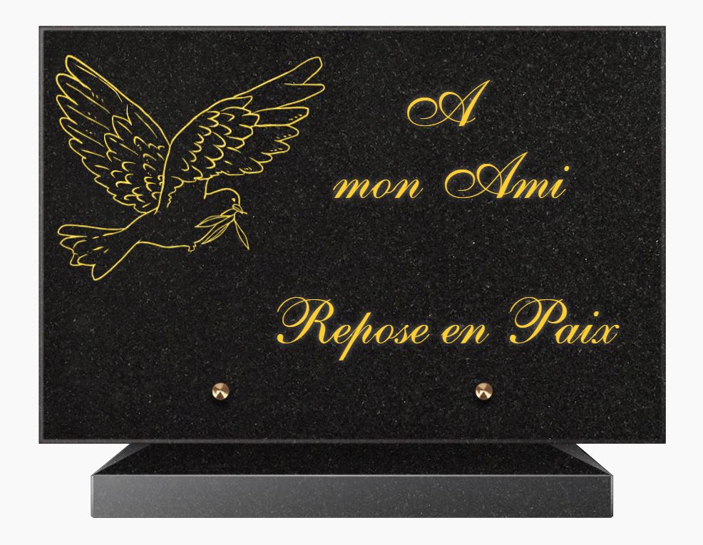 plaques funéraire a mon ami