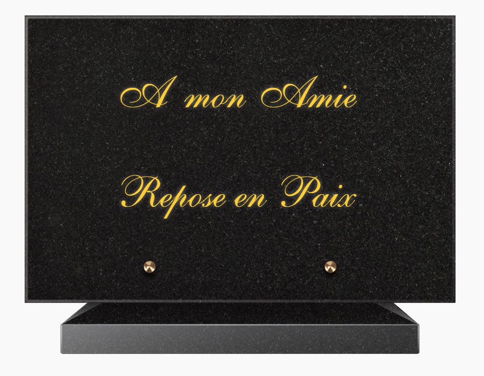 plaque funeraire a mon amie